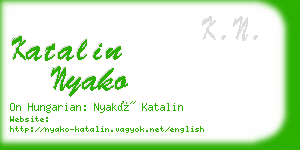 katalin nyako business card